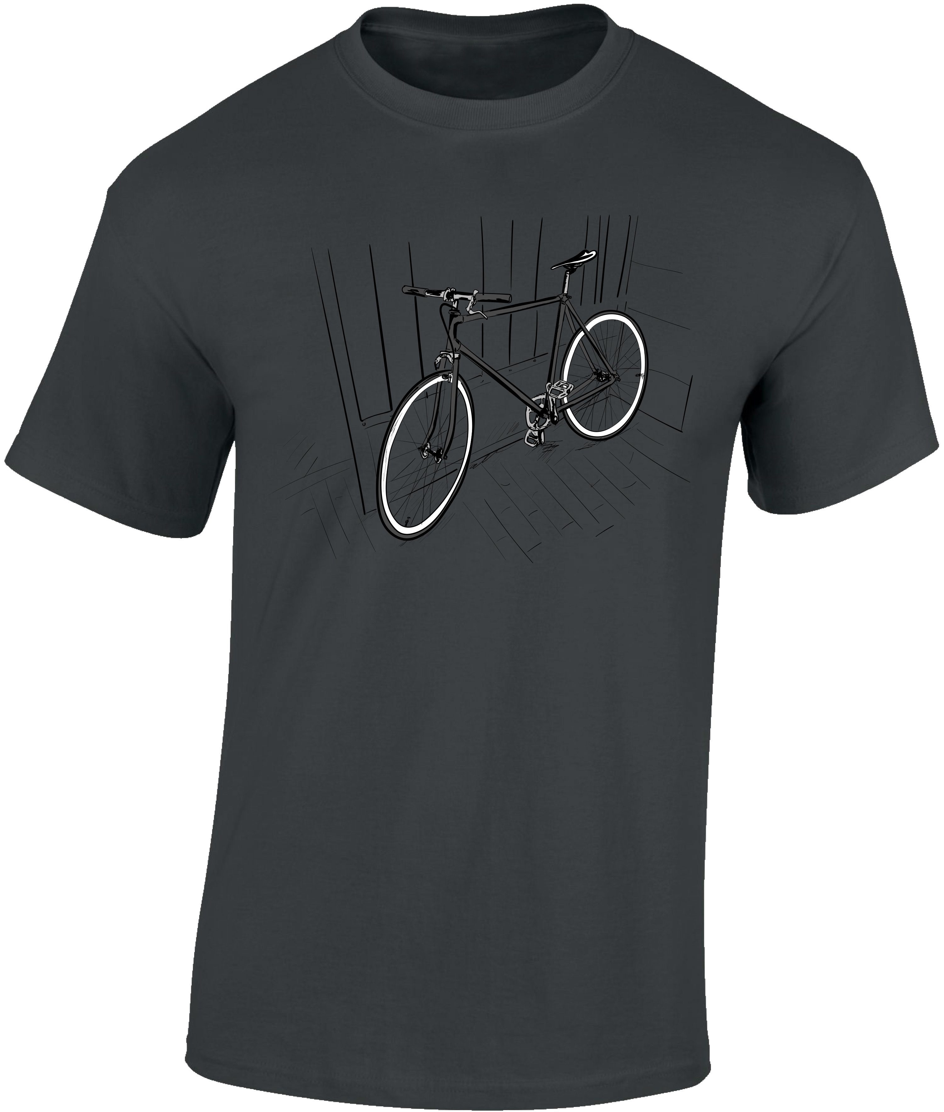 Baddery Print-Shirt Fahrrad T-Shirt: "Indoor Bike" günstig online kaufen