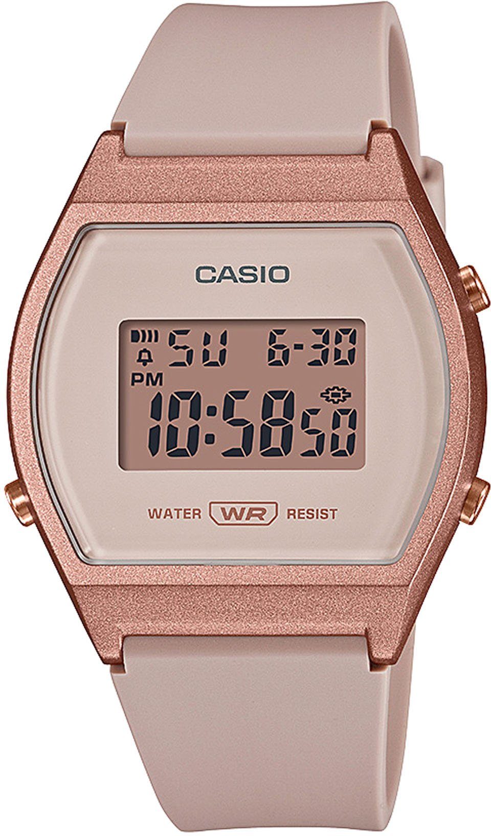Casio Collection Chronograph LW-204-4AEF, Quarzuhr, Armbanduhr, Damenuhr, digital, Stoppfunktion