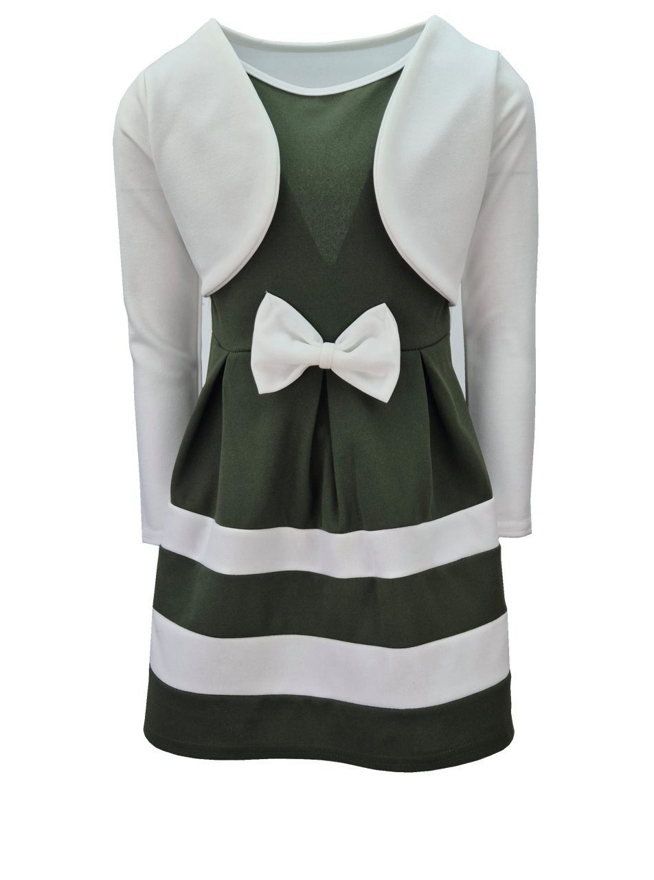 Girls Fashion A-Linien-Kleid Elegantes Mädchenkleid mit Bolero K241