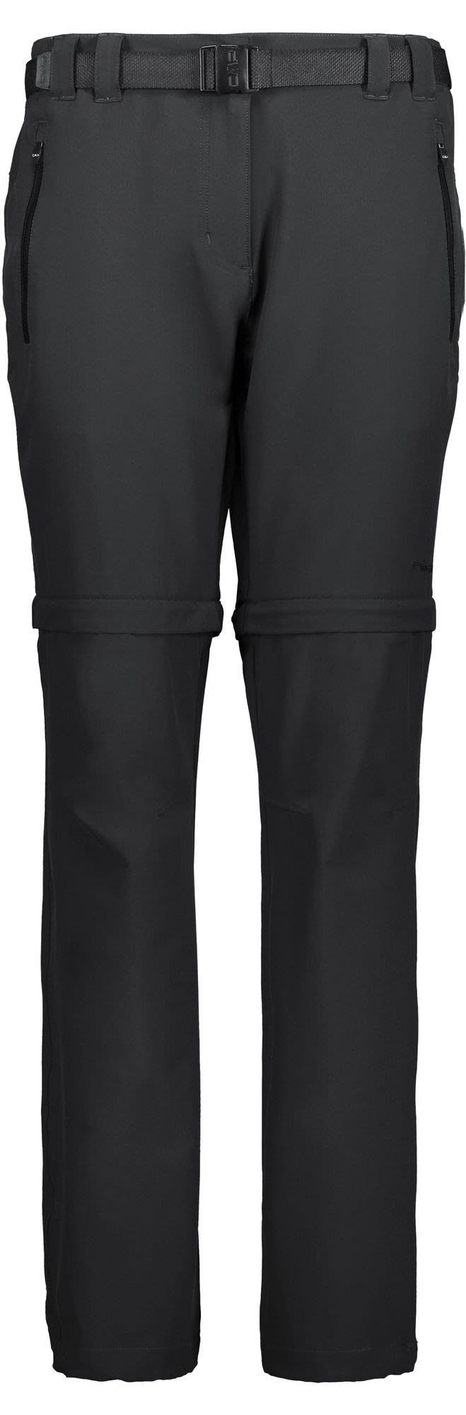 CMP Hose & Shorts Cmp W Zip Off Pant Stretch Polyester Damen Hose schwarz