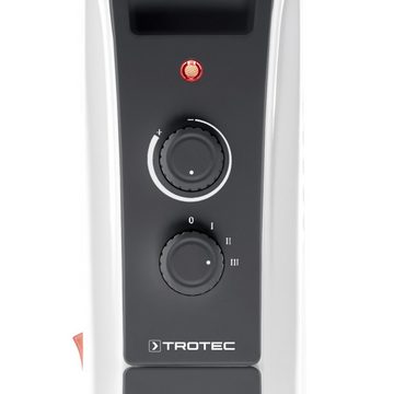 TROTEC Ölradiator TRH 23 E, 2900 W, Heizleistung für schnelle und behagliche Wärme 3 Heizstufen Heizer Heizgerät