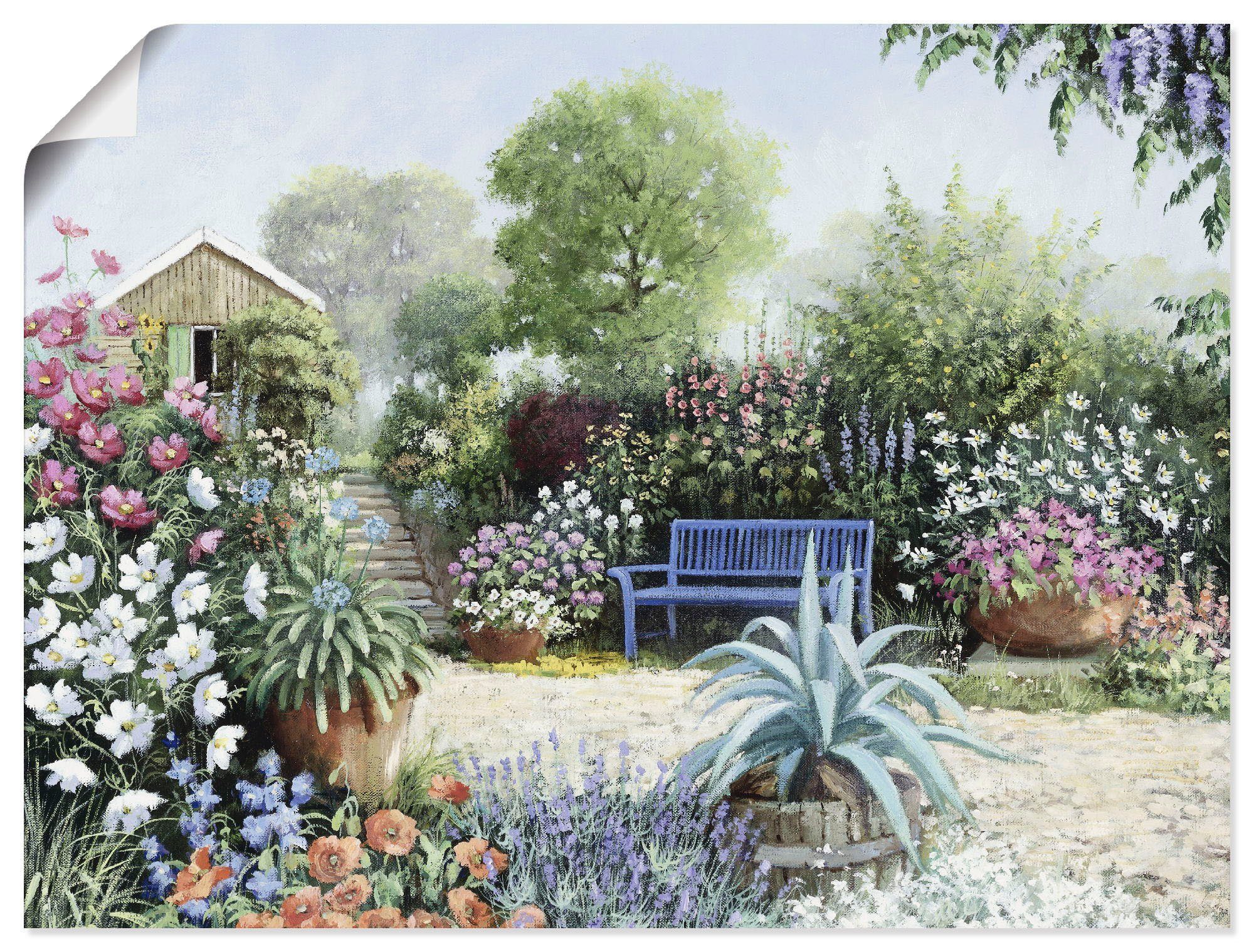 Artland Wandbild »Ruhiger Garten«, Garten (1 Stück), in vielen Größen