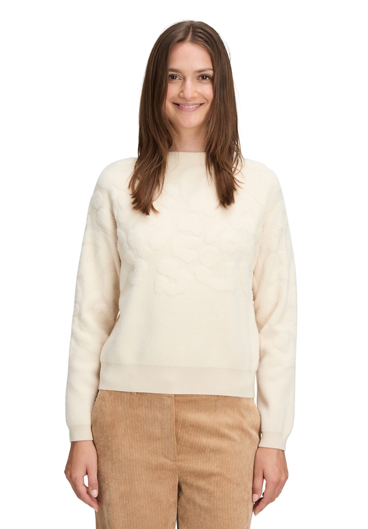 Strickpullover Damen mit Jacquard