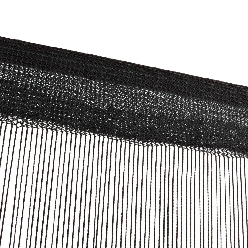 Fadenvorhänge 250 furnicato, 2 cm Schwarz, Stk. Vorhang 100 x (2 St)