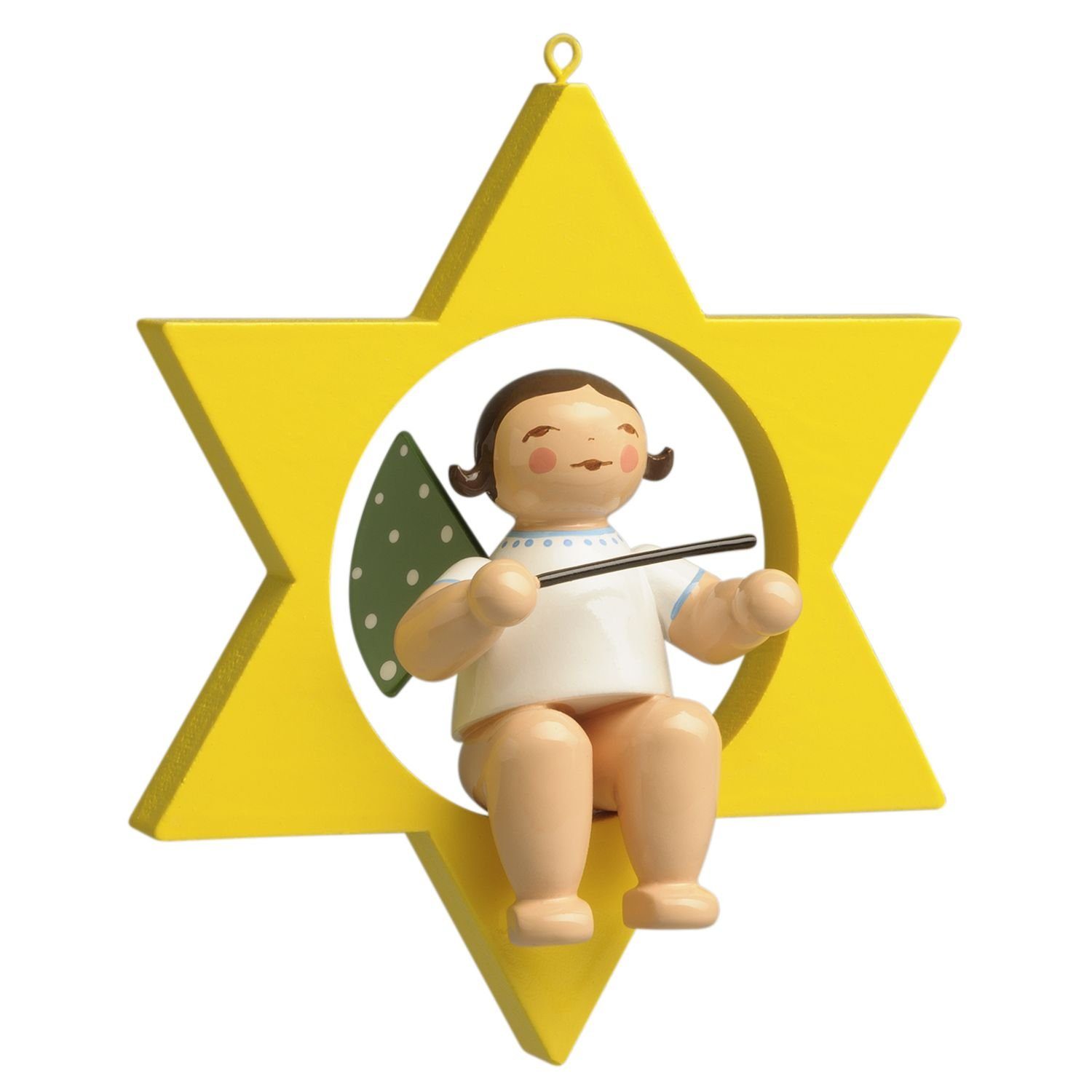 Wendt & Kühn Weihnachtsfigur Engel mit Taktstock im Stern 650/80/13