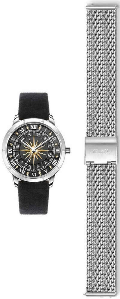THOMAS SABO Quarzuhr, (Set, 2-tlg., mit Wechselarmband), Armbanduhr,Damen, ideal auch als Geschenk, Sternzeichen, Sterne, Astro