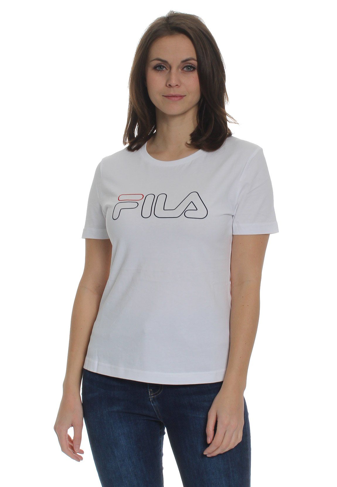 Fila T-Shirt »Fila T-Shirt Damen LADAN TEE 683179 Weiß M67 Bright White«  online kaufen | OTTO