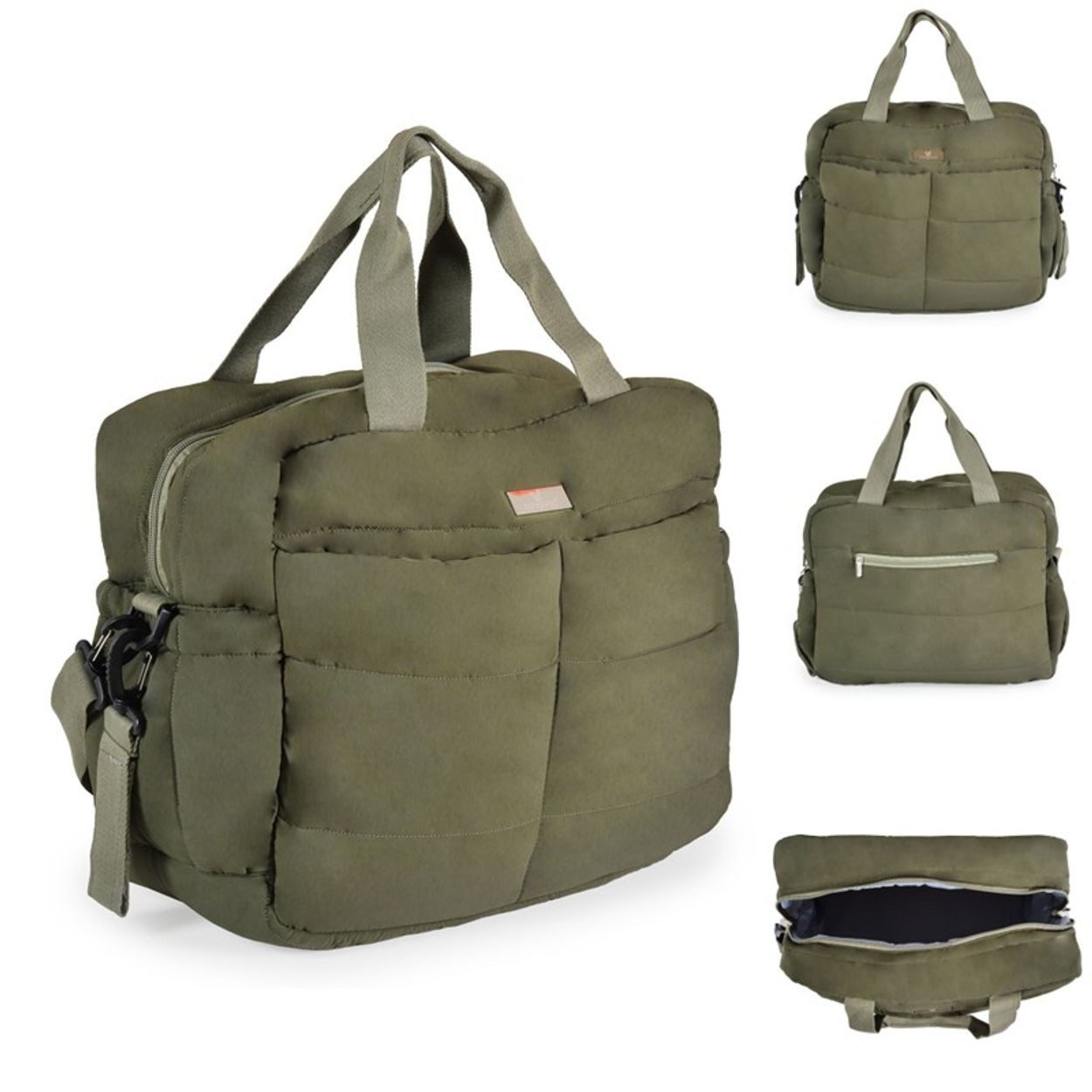 Cangaroo Wickeltasche Solana (1-tlg), Wickelunterlage, Seitentaschen, Isoliertasche, Kinderwagenclips