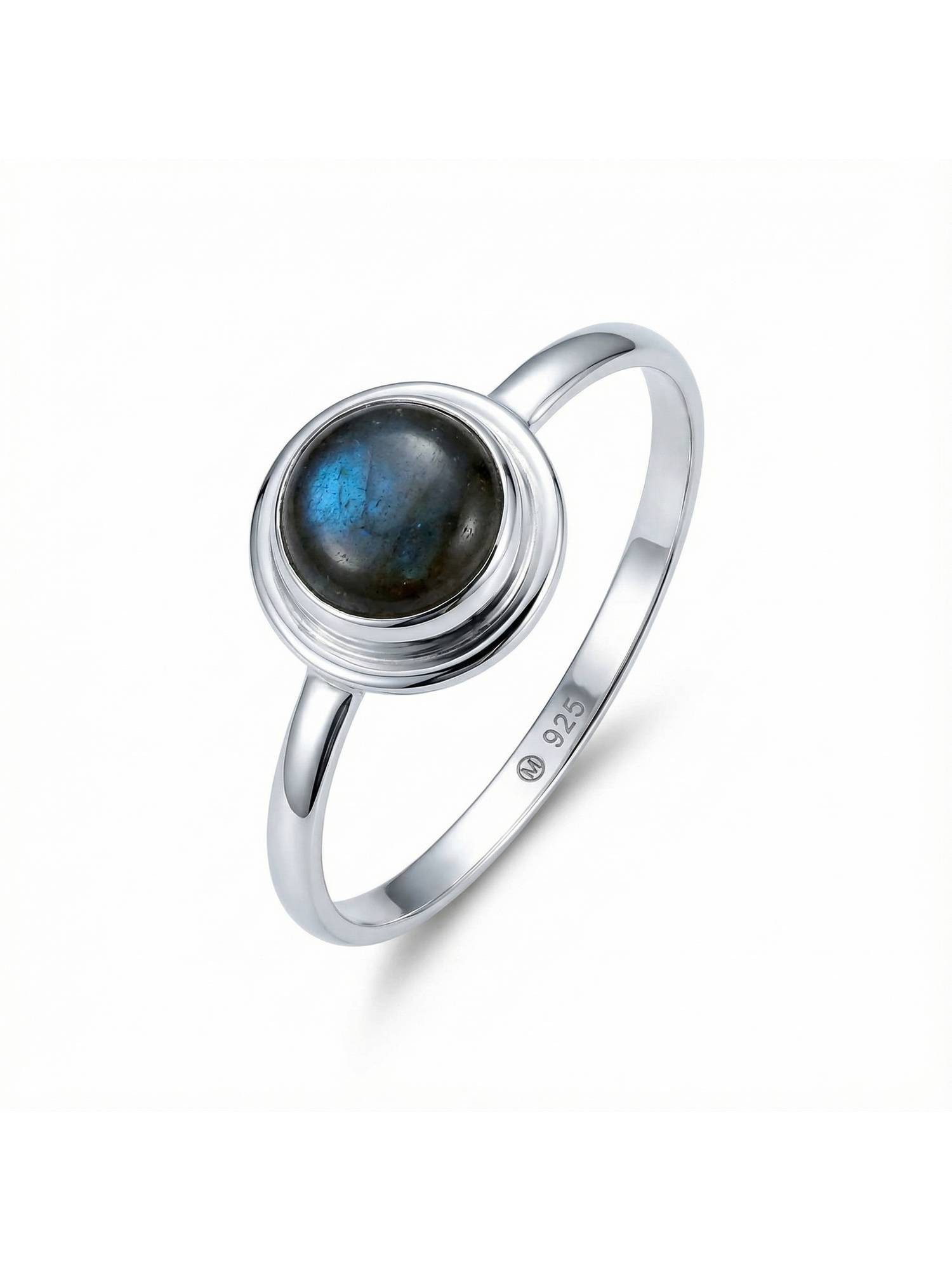 Silberring HULETTI aus 925 Silber mit Labradorit