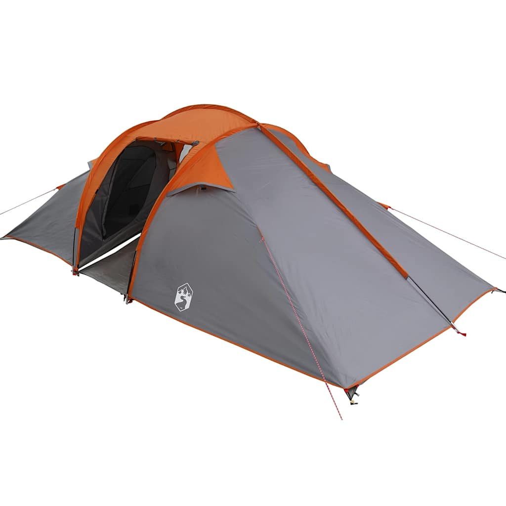Tunnelzelt Tunnelzelt mit Dach Grau und Orange 510 x 240 x 156 cm Taft