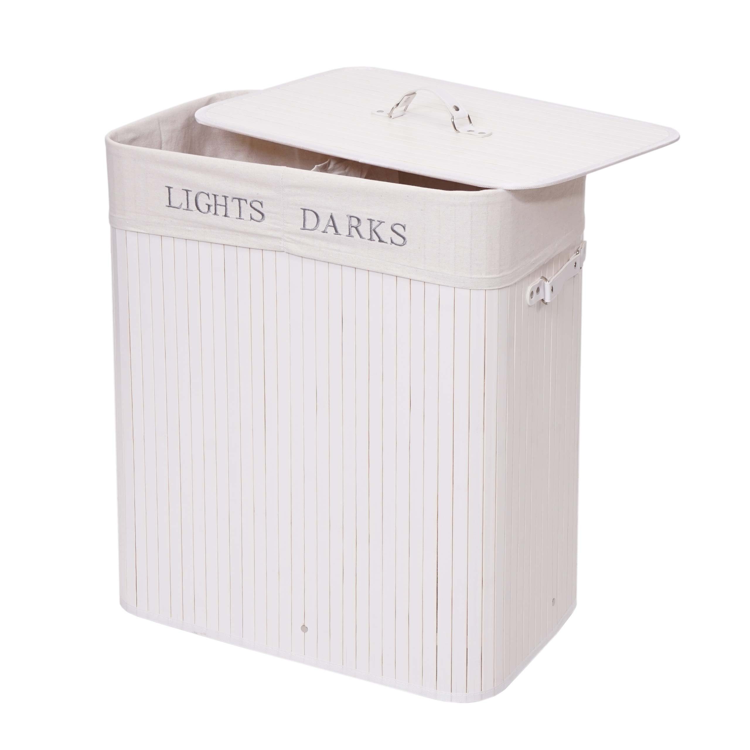 MCW Wäschekorb C21 63x55x34cm 100l Weiß günstig online kaufen