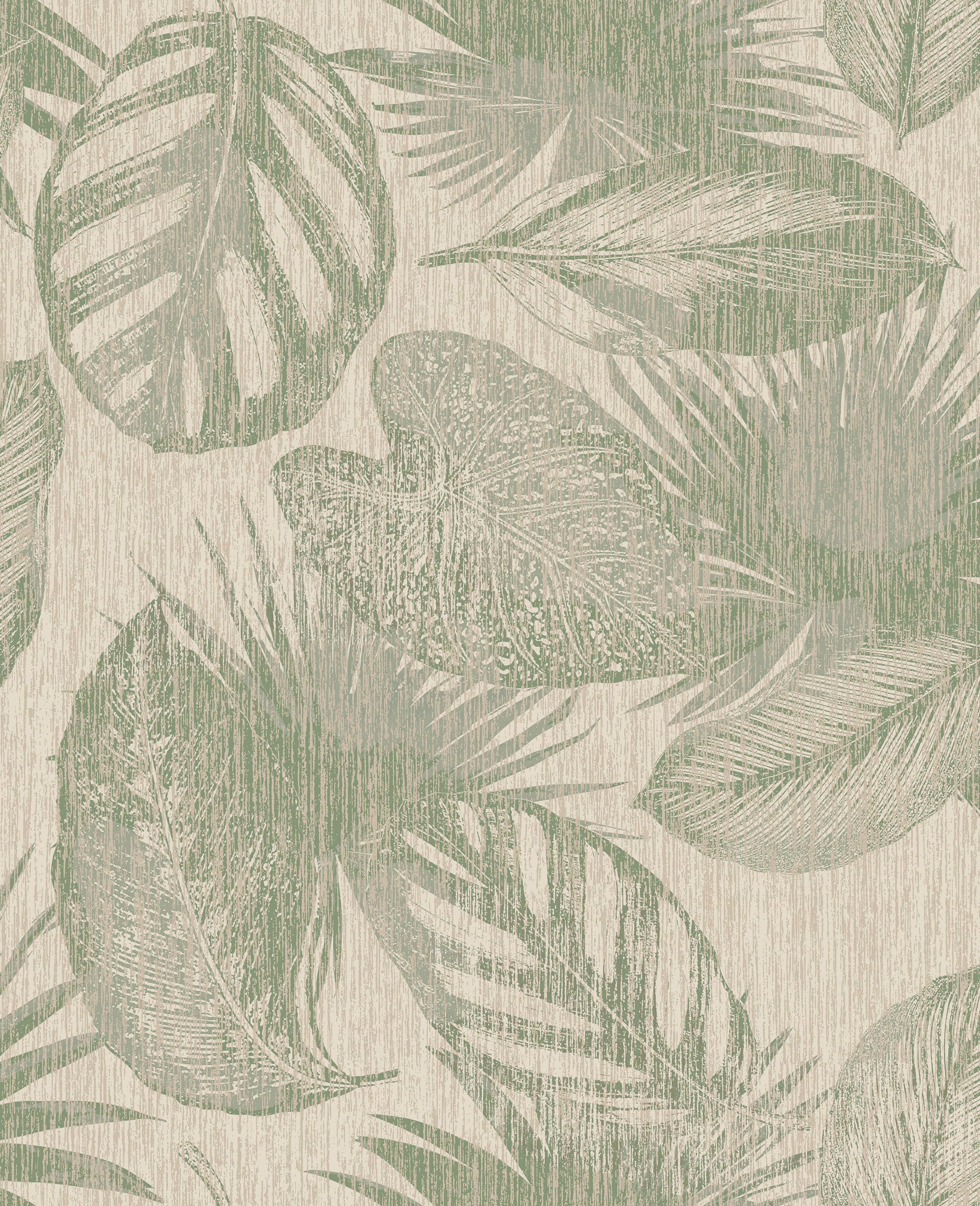 Superfresco Easy Vliestapete Urban Natur Grun, texturiert, Motiv, (1 St), floral