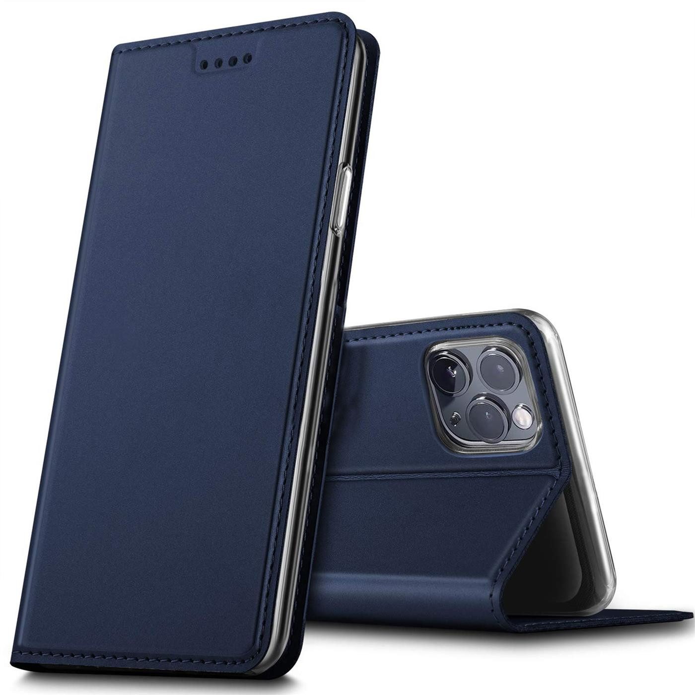 CoolGadget Handyhülle Klapptasche Wallet Kartenfach für Apple iPhone 12 Pro Max 6.7 Zoll, Ultra Slim Flip Case Hülle Klapphülle Cover Schutzhülle