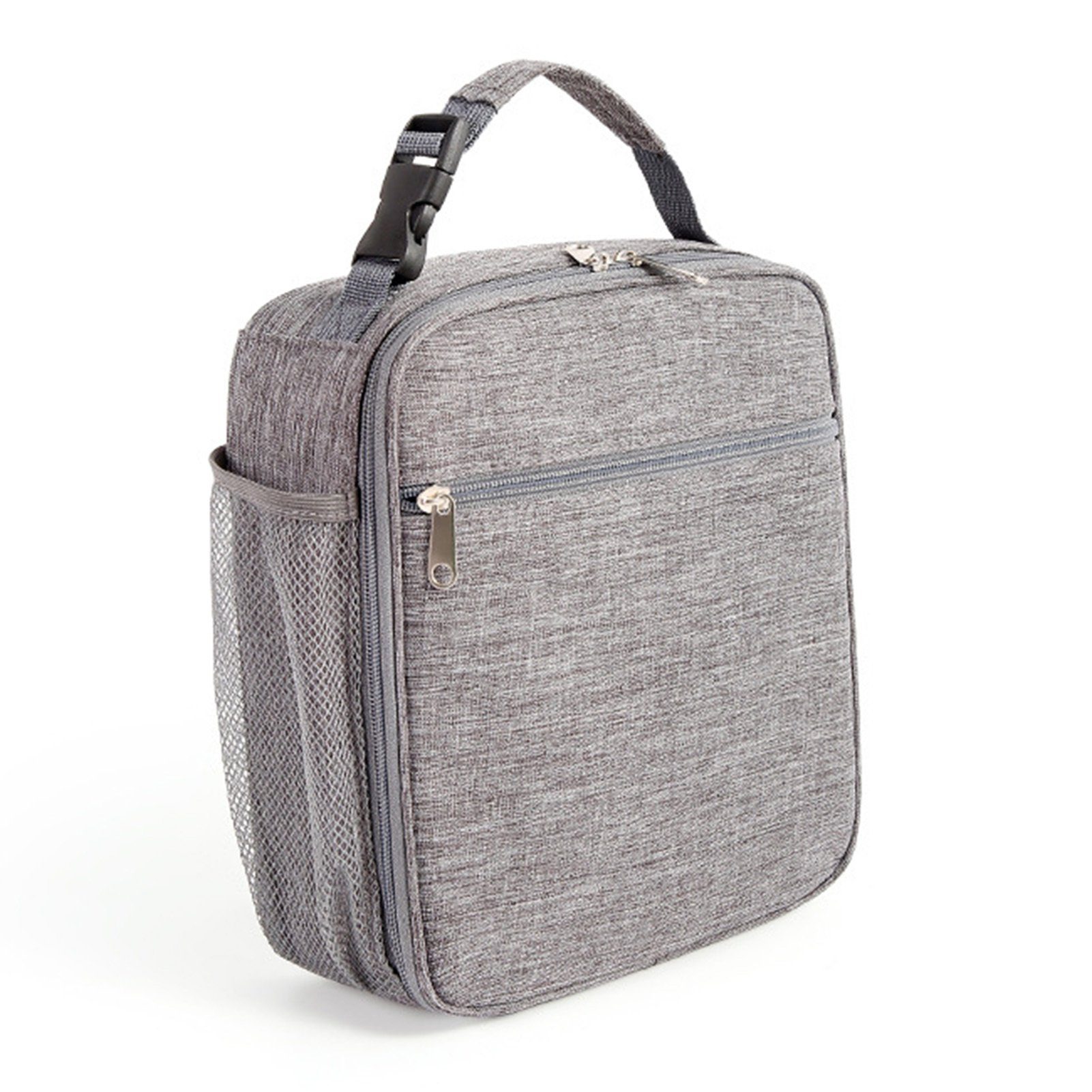 Blusmart Lunchpaket, isolierte grey Picknick-Kühltasche Reißverschluss, Mit Tragbare Picknicktasche