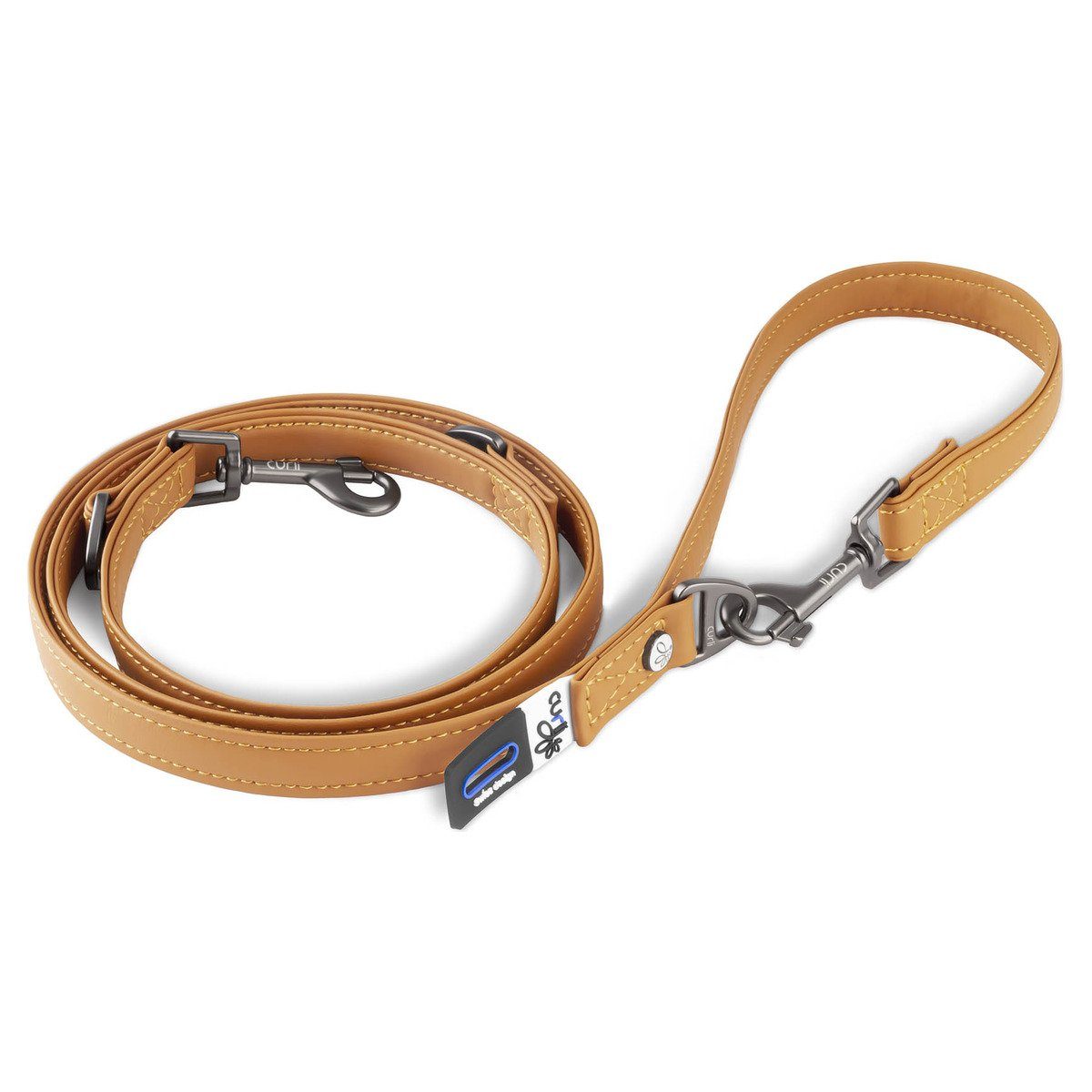 Curli Hundeleine Apfel Leder Leine braun
