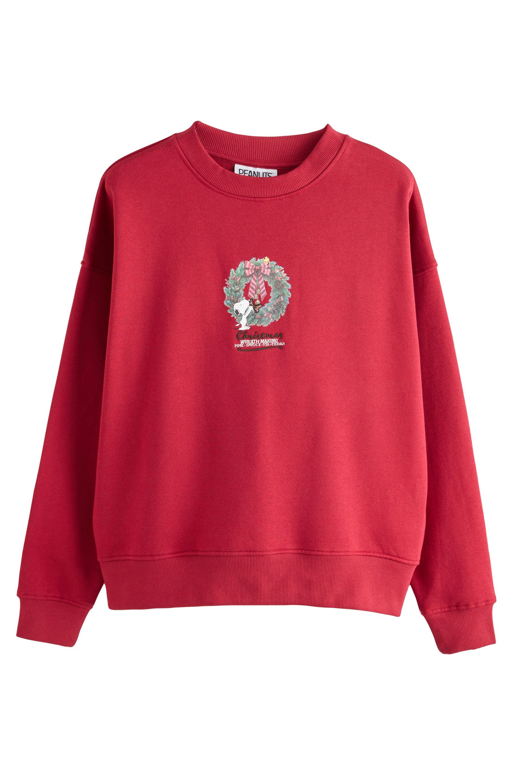 Next Sweater Lizenziertes Sweatshirt mit Weihnachtskranz, (1-tlg)