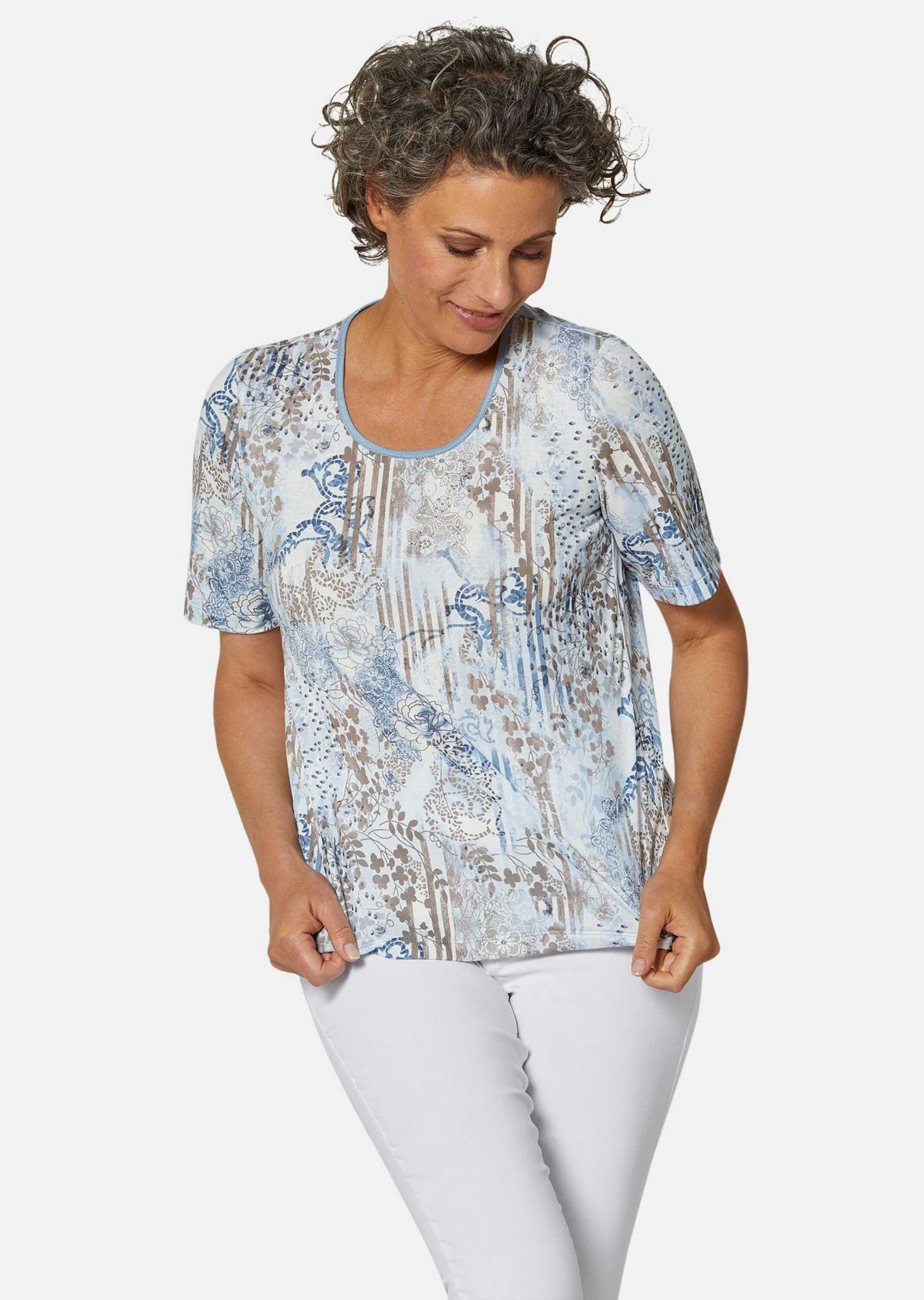 Print-Shirt Bequemes Druckshirt im Mustermix