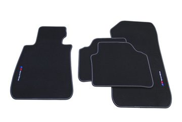 teileplus24 Auto-Fußmatten F653 Velours Fußmatten Set kompatibel mit BMW 3er E90 E91 2005-2012