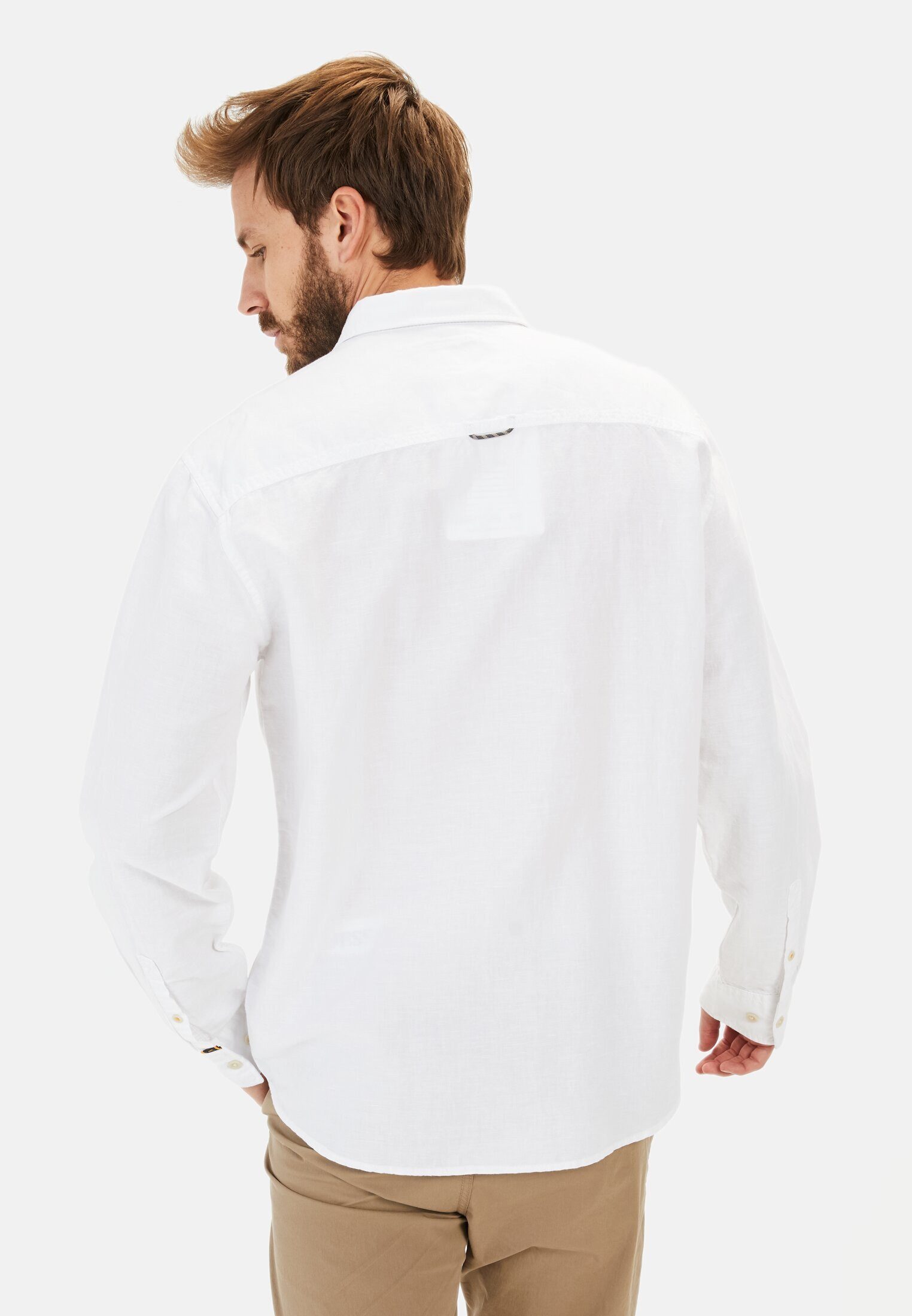 camel active Langarmhemd mit Soft-Wash-Veredelung Kentkragen günstig online kaufen