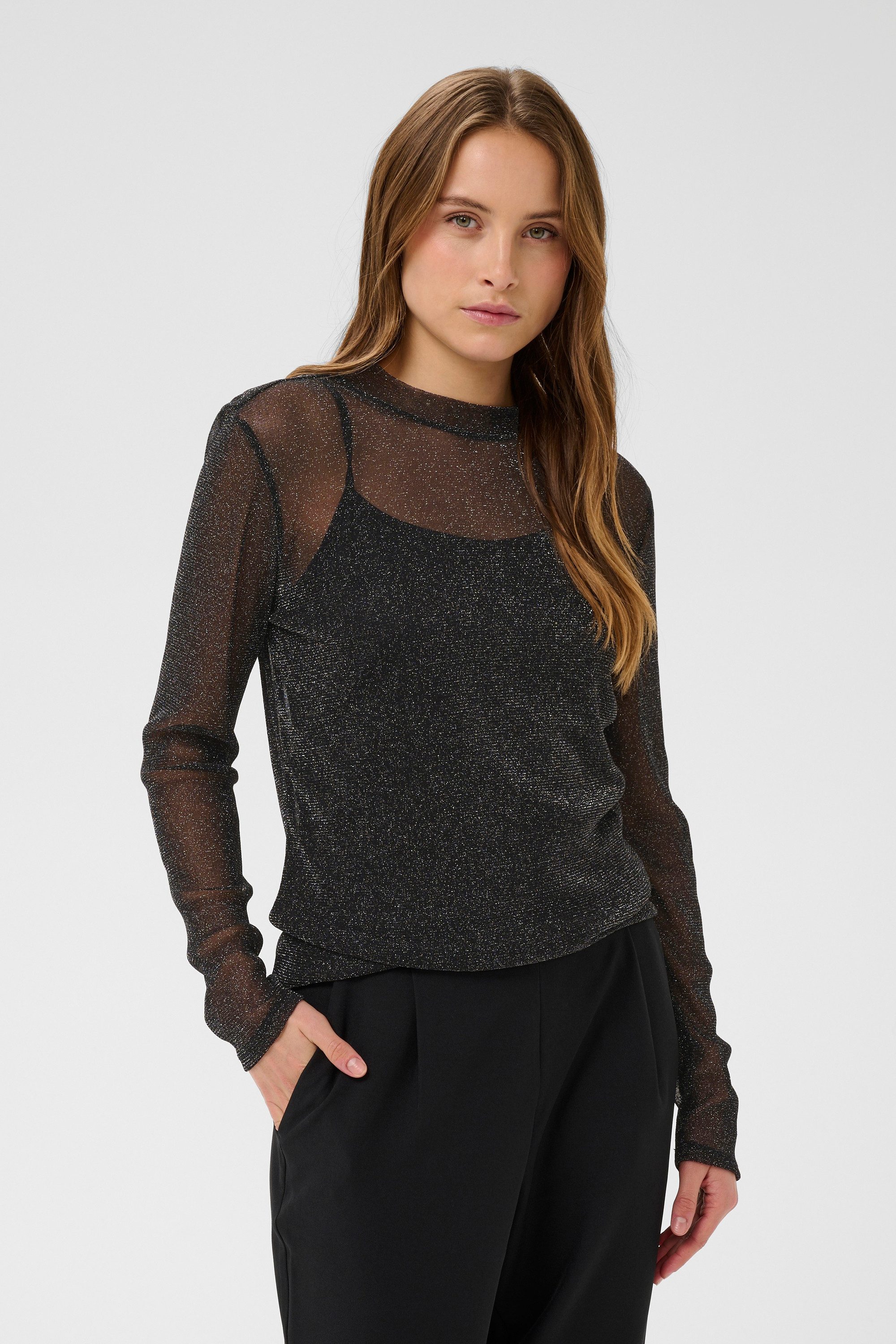 Saint Tropez Langarmbluse Langarm-Bluse DelilaSZ