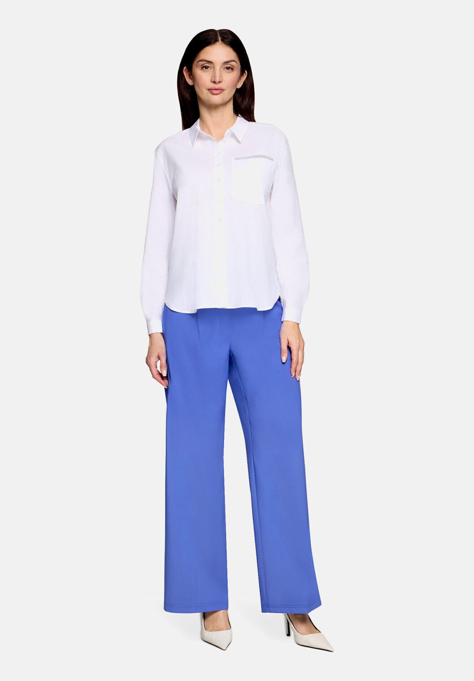 Stoffhose Damen unifarben