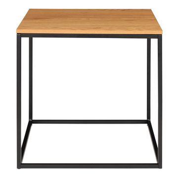 LebensWohnArt Beistelltisch Moderner Beistelltisch LEVEN Eiche-Look ca.45x45x45cm