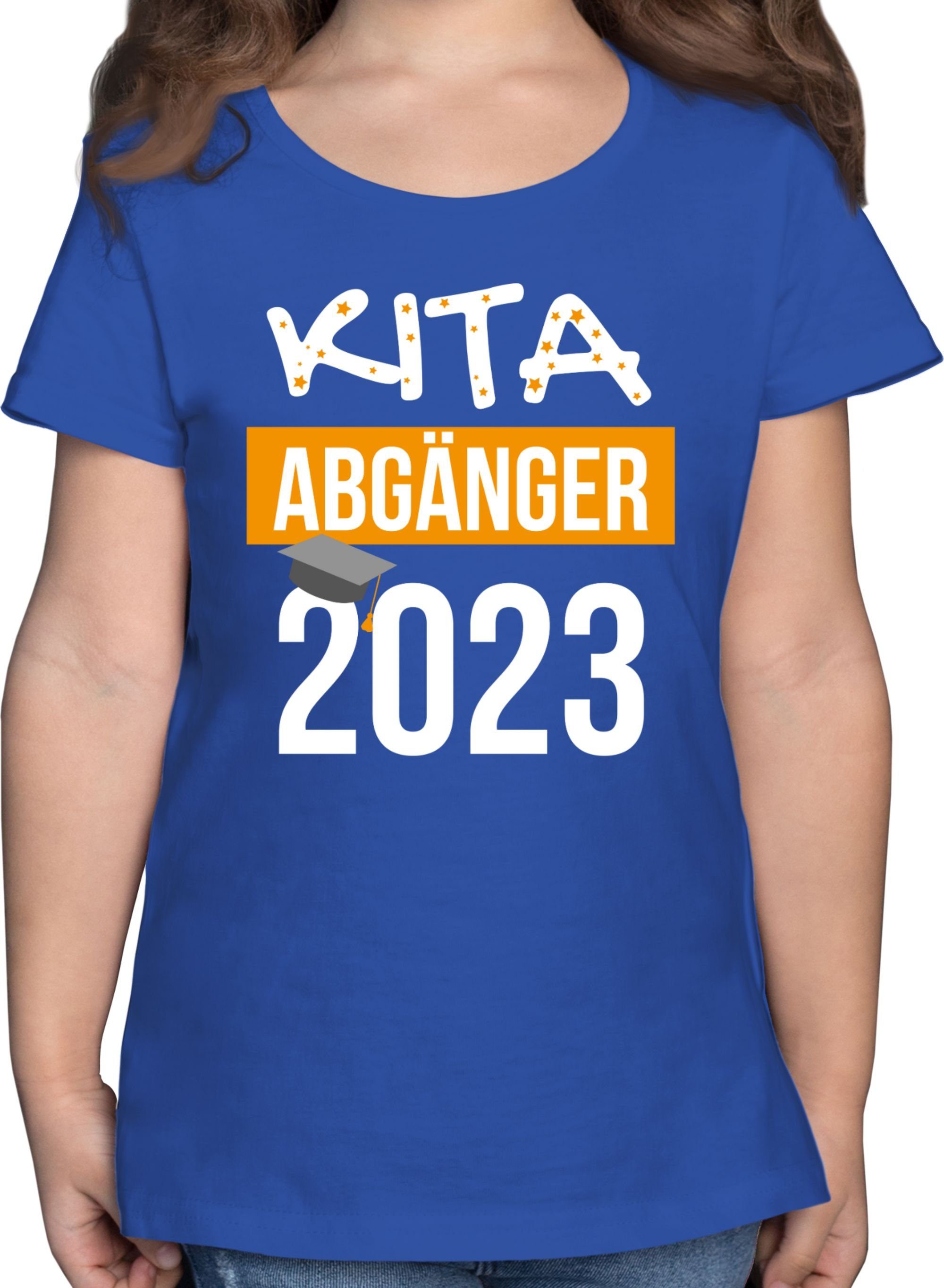 Shirtracer T-Shirt Kita Abgänger 2023 Einschulung Mädchen 3 Royalblau