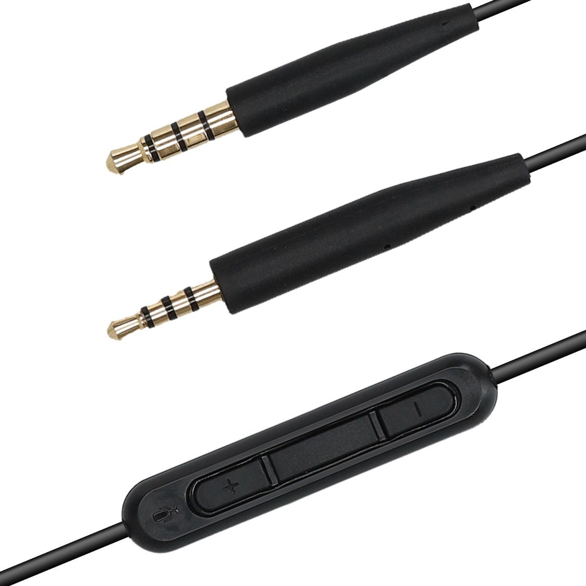 kwmobile Kopfhörerkabel für Bose QuietComfort 35 Audio-Kabel, (19.80 cm), Ersatz Kabel 140 cm Mikrofon Lautstärkeregler - 3.5mm Klinke – Bild 5 von 5