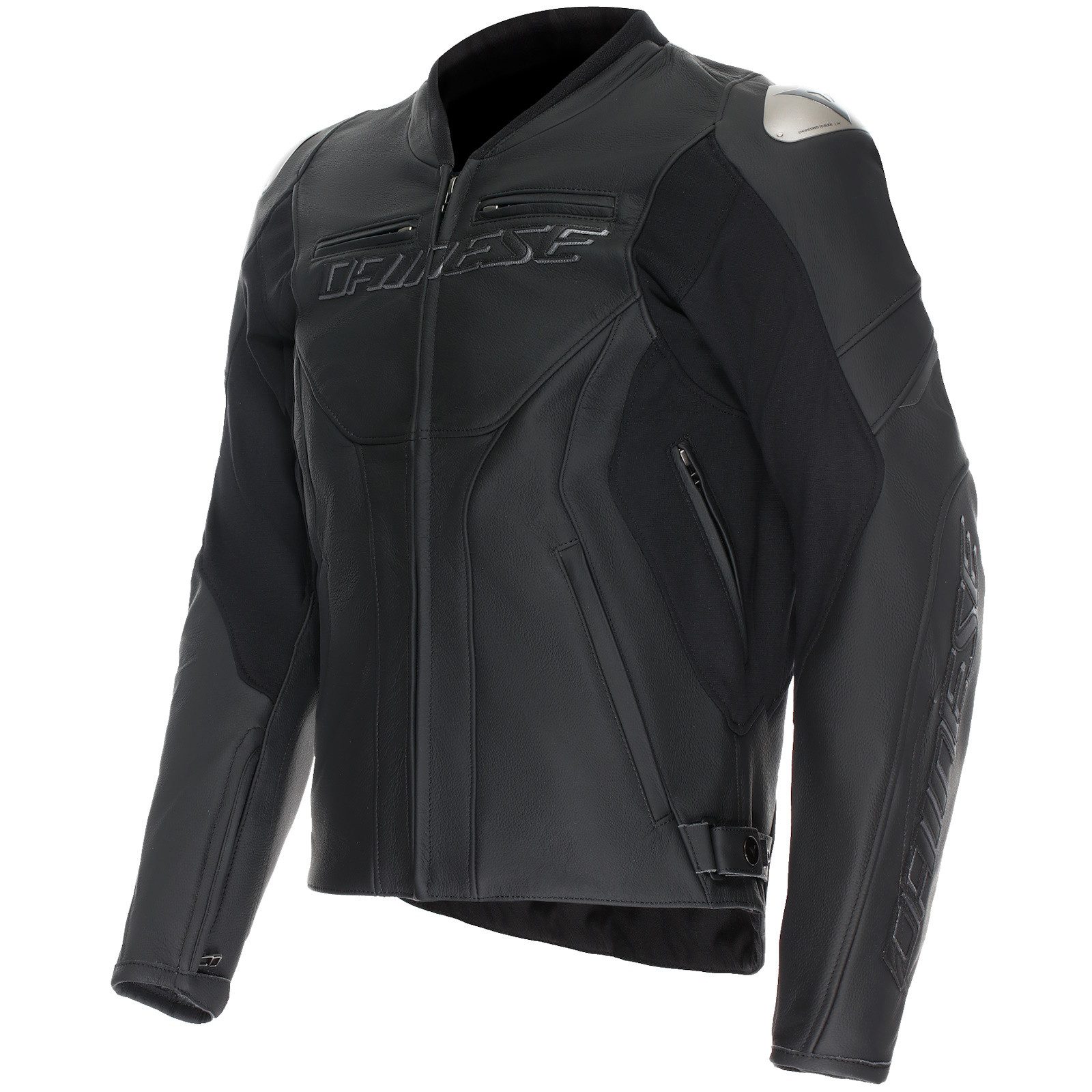 Dainese Motorradjacke Dainese Racing 5 Lederjacke Schwarz / Schwarz / Schwarz motorrad lederjacke herren