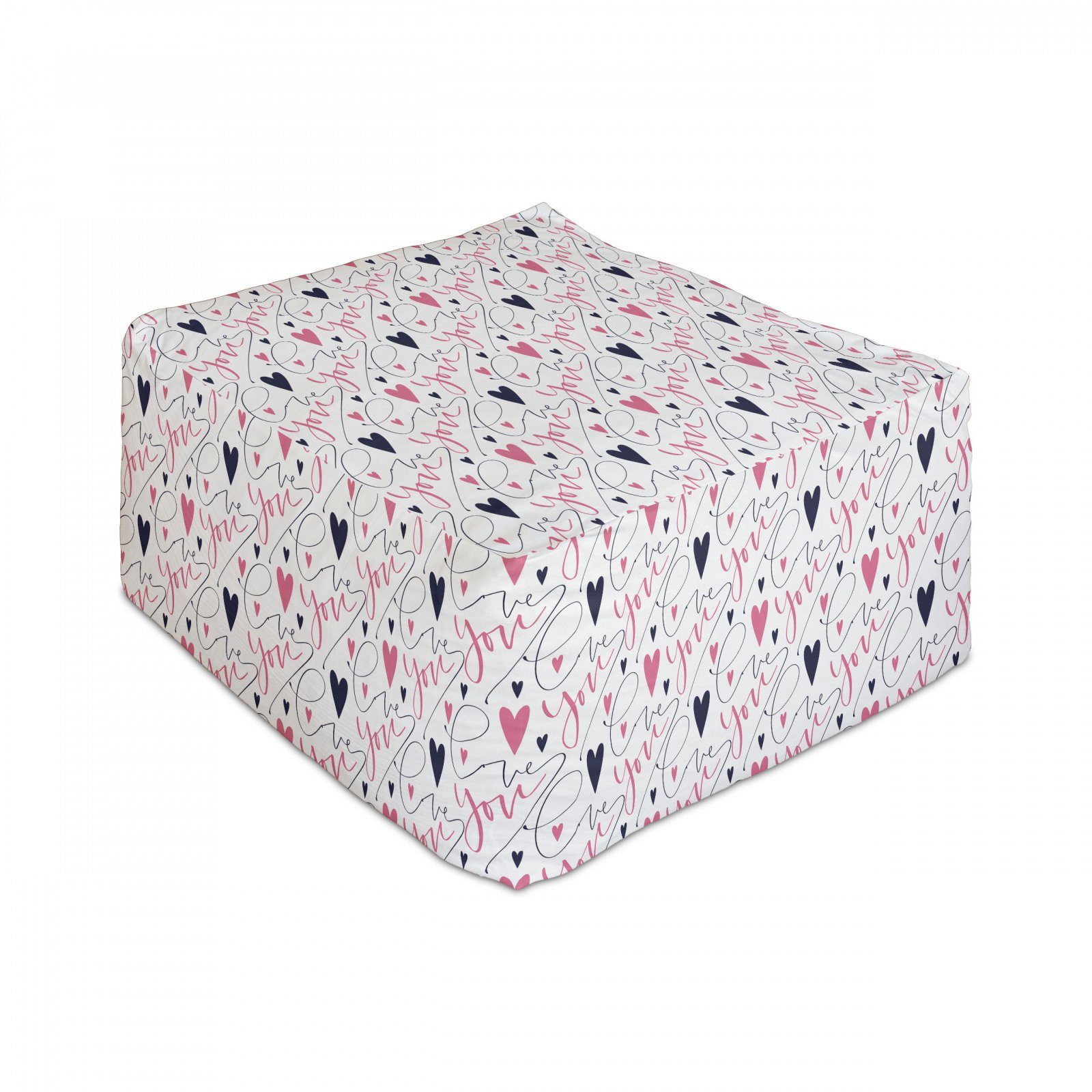 Abakuhaus Pouf Unter Tisch Fusshocker Fur Wohnzimmer Buro Ottomane Mit Abdeckung Valentinstag Cursive Liebe Sie Online Kaufen Otto