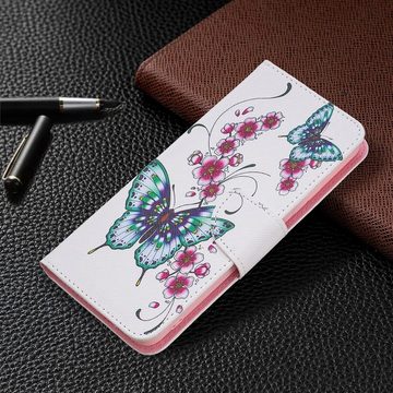 Wigento Handyhülle Für Xiaomi Poco M4 Pro 5G Kunstleder Handy Tasche Book Motiv 2 Schutz Hülle Case Cover Etui Neu