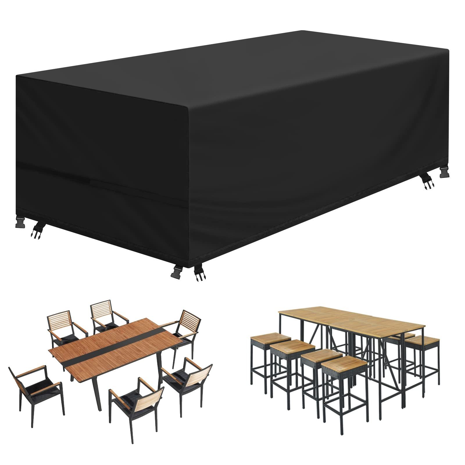 BTTO Gartenmöbel-Schutzhülle 600D Oxford-Stoff Sitzgruppen-Schutzhüllen Abd günstig online kaufen