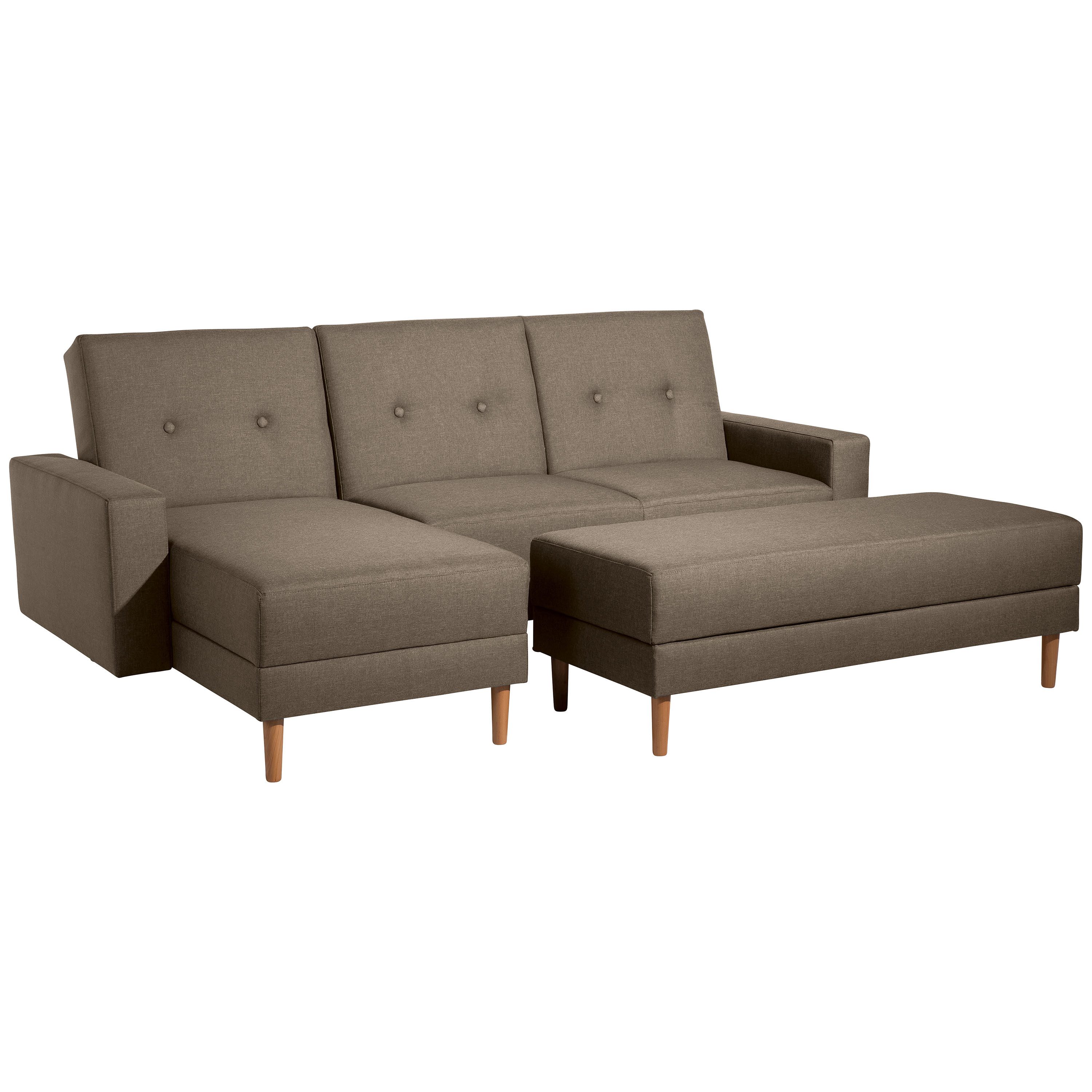 Max Winzer® Ecksofa Just Cool, Funktionssofa mit Hocker