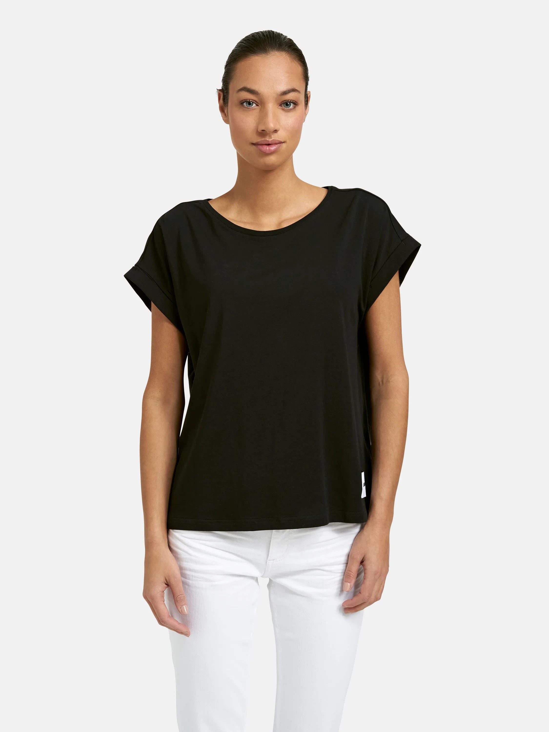 Smith & Soul T-Shirt mit Umschlagsaum, Rundhalsform