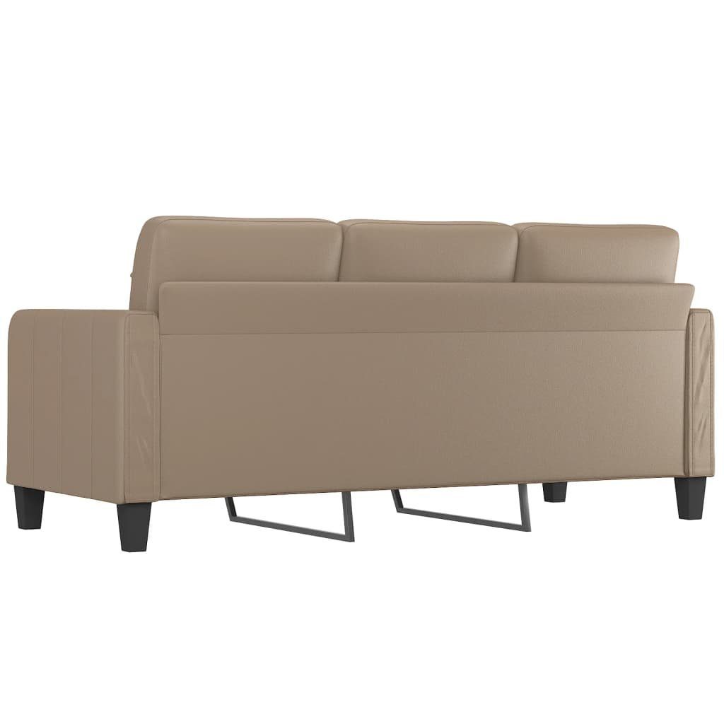 Kunstleder 180 vidaXL 3-Sitzer Cappuccino-Braun Möbel Couch Sofa cm Sofa