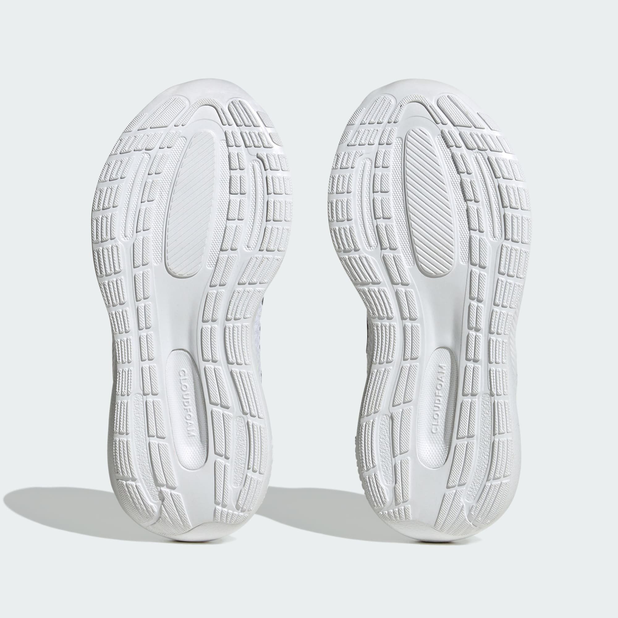 Sneaker / Royal adidas SCHUH ELASTIC LACE White 3.0 STRAP RUNFALCON / Bright Core Sportswear TOP Cloud Black
