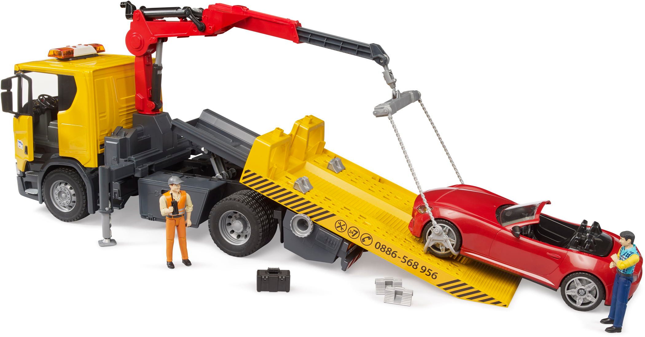 Bruder® Spielzeug-LKW Scania Super 560R Abschlepp LKW L+S Modul + Roadster günstig online kaufen