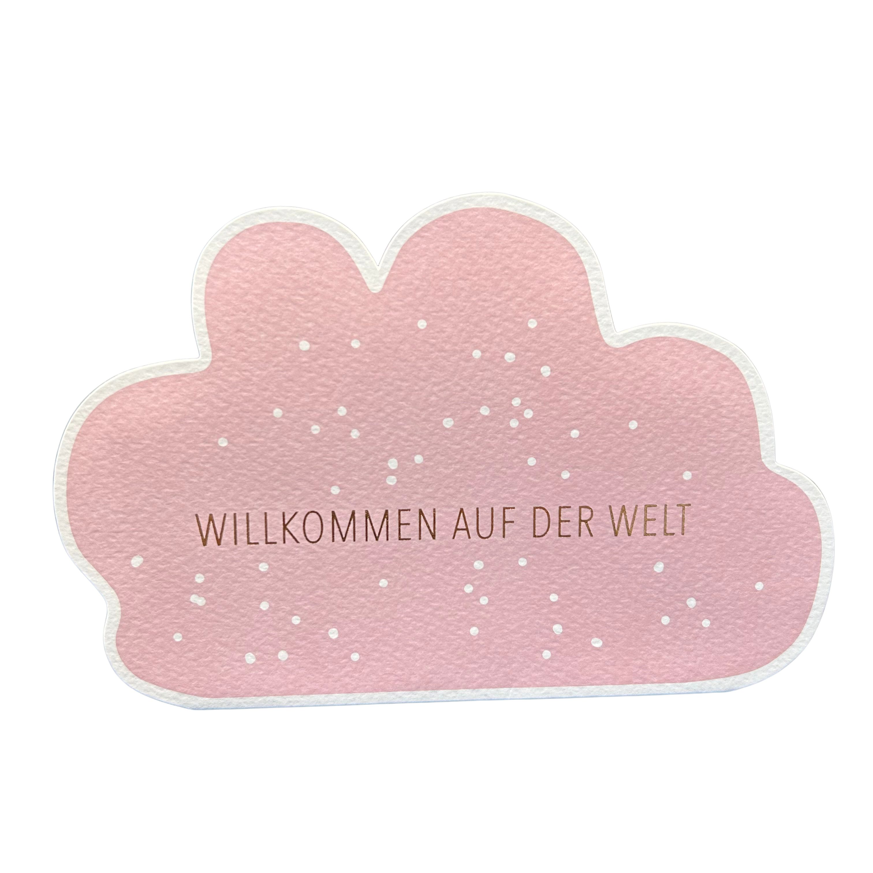 Räder Design Geburtskarte Karte zur Geburt „Willkommen auf der Welt“ mit Umschlag von räder desi