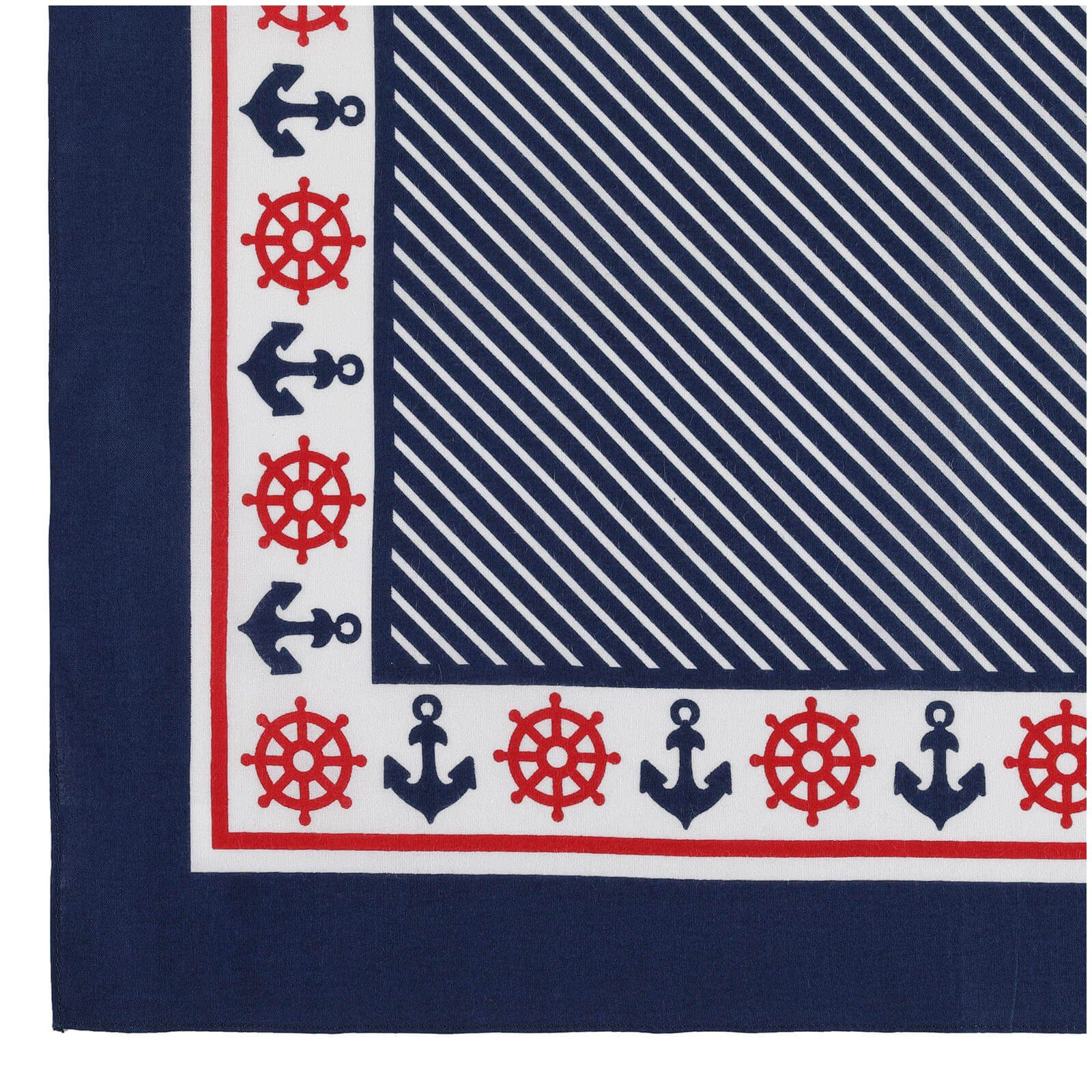 modAS Modetuch, Vierecktuch Bandana Kopftuch ca. 54x54 cm- Tuch in verschiedenen Designs und Farben aus Baumwolle