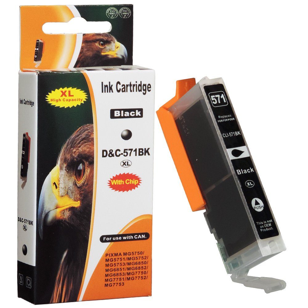 PGI-570 XL, Multipack XL 6-Farben Canon (Schwarz Tintenpatrone D&C CLI-571 Kompatibel