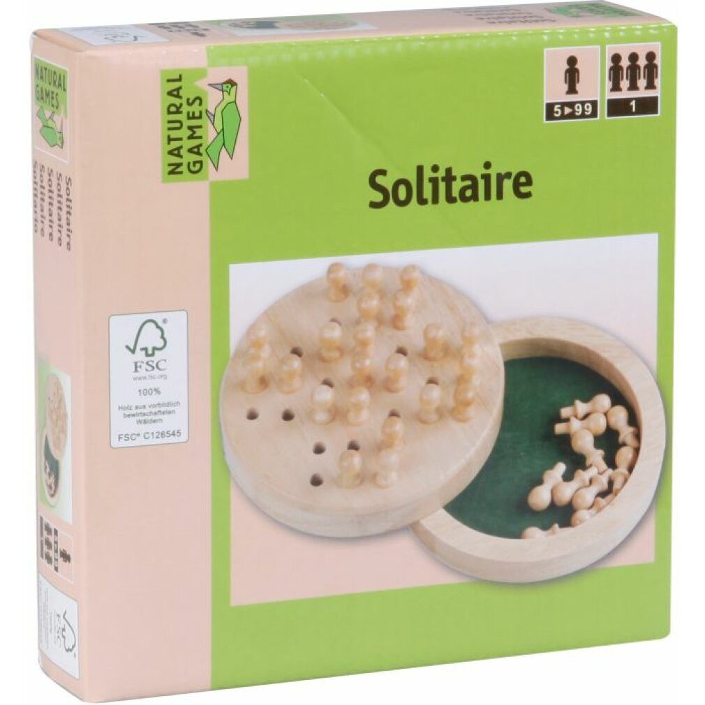 Vedes Spiel NG Solitaire Holz 12cm