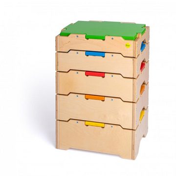 Erzi® Lernspielzeug (Set, 5-St), Balanciertreppe Courage zum Lernen und Spielen