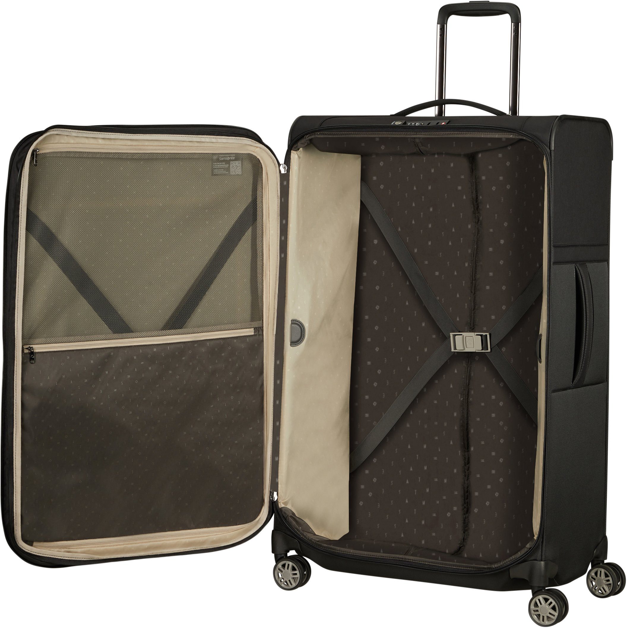 Samsonite Weichgepäck-Trolley AIREA, verschiedene Größen und Farben, 4 Rollen, mit Volumenerweiterung, mit mehreren Tragegriffen, mit Fronttasche