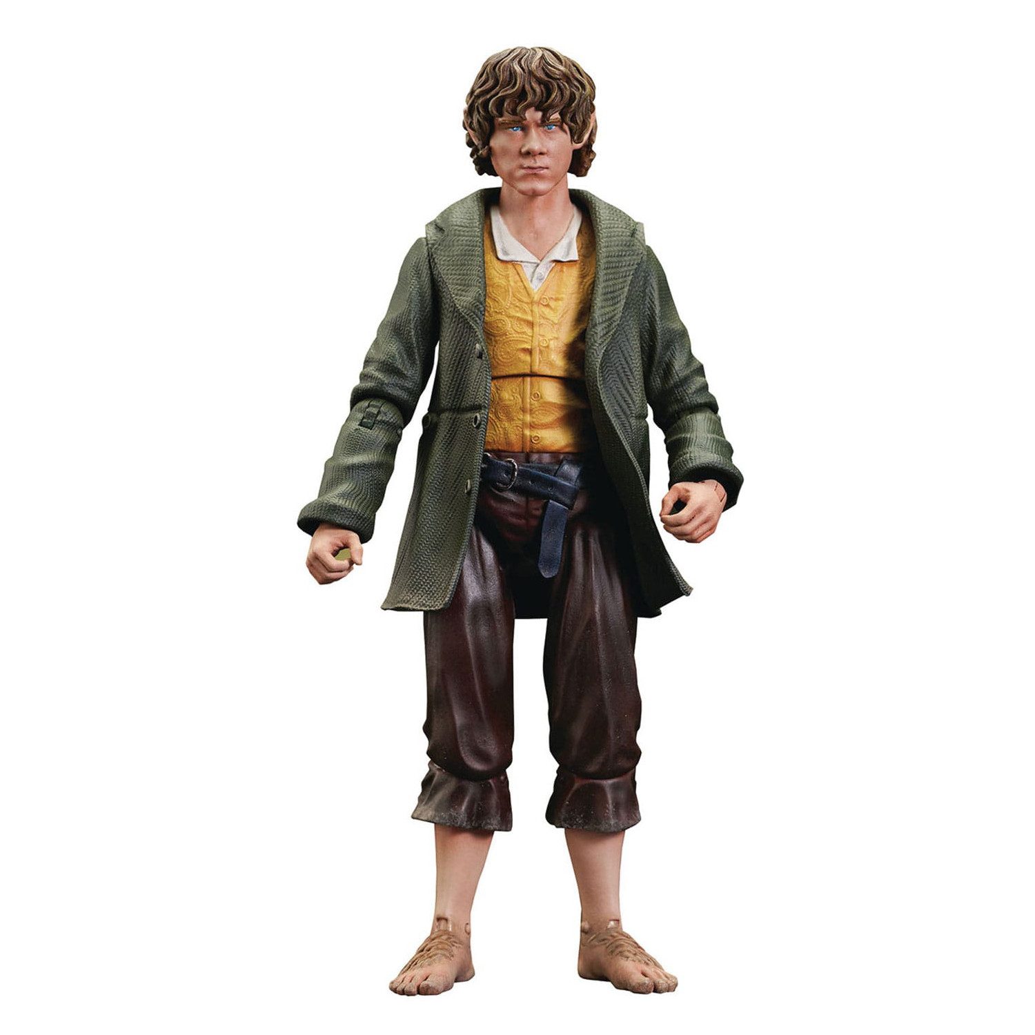 Diamond Select Toys Actionfigur Herr der Ringe, (Deluxe Action Figur ca. 18 cm), mit Zubehör und Diorama-Base