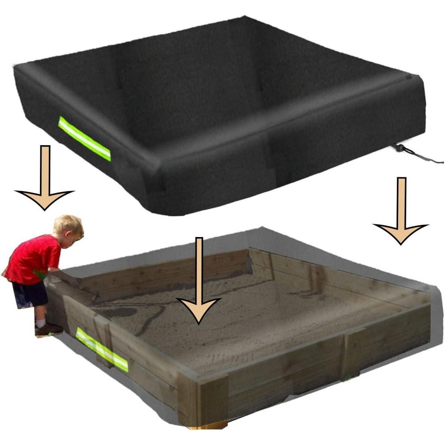 LuxusKollektion Sandkasten-Abdeckplane Sandkasten Abdeckung Wasserdicht Staubdicht Kordelzug Large