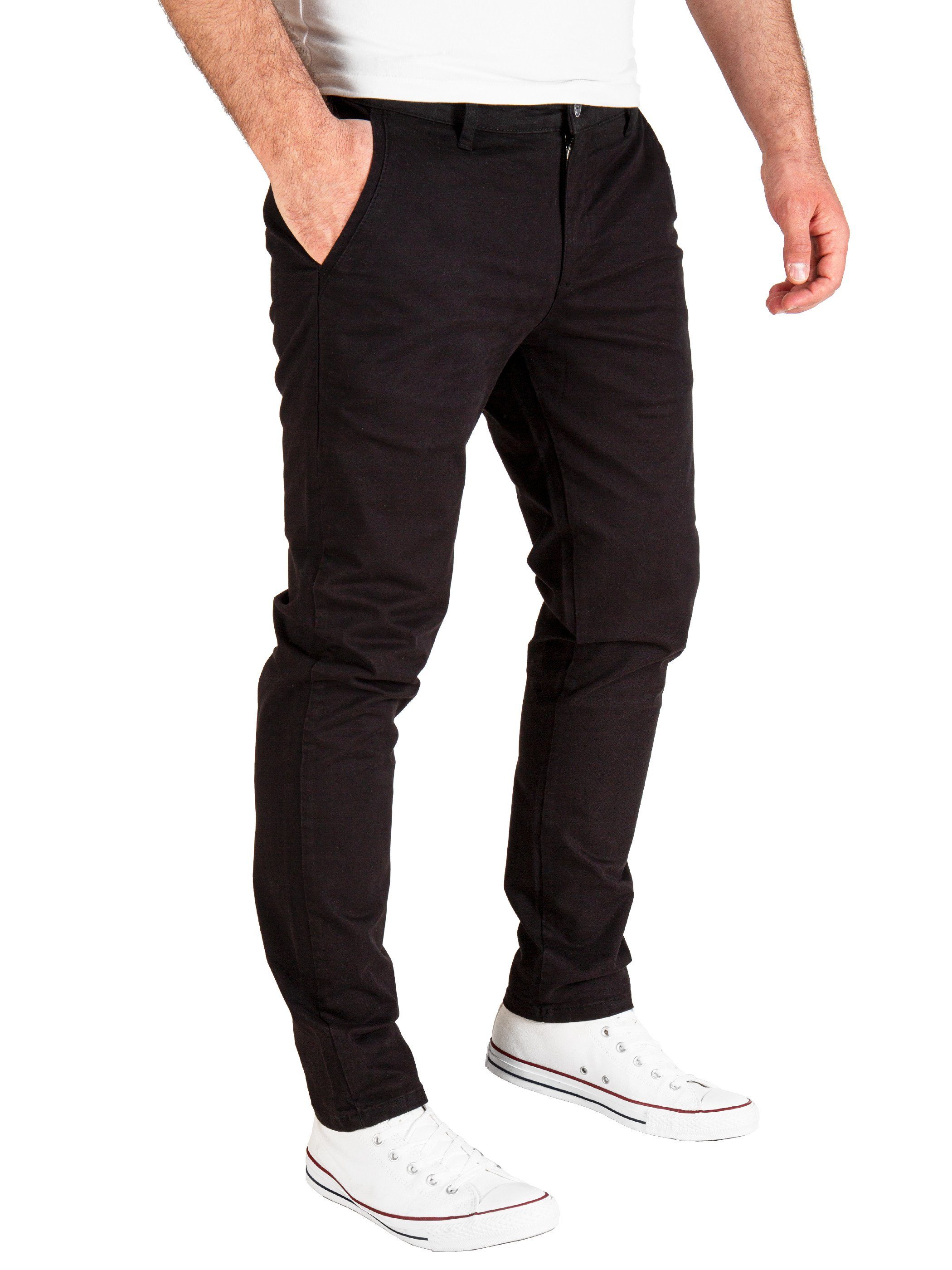Pittman Chinohose Derrick moderne Baumwolll Chino Jeans mit Reißverschluss – Bild 3 von 4