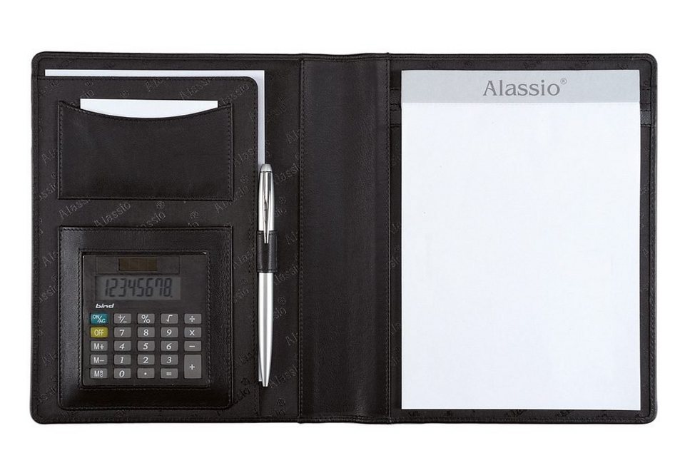 Alassio® Schreibmappe DIN A5, Bormio, aus genarbtem Nappaleder