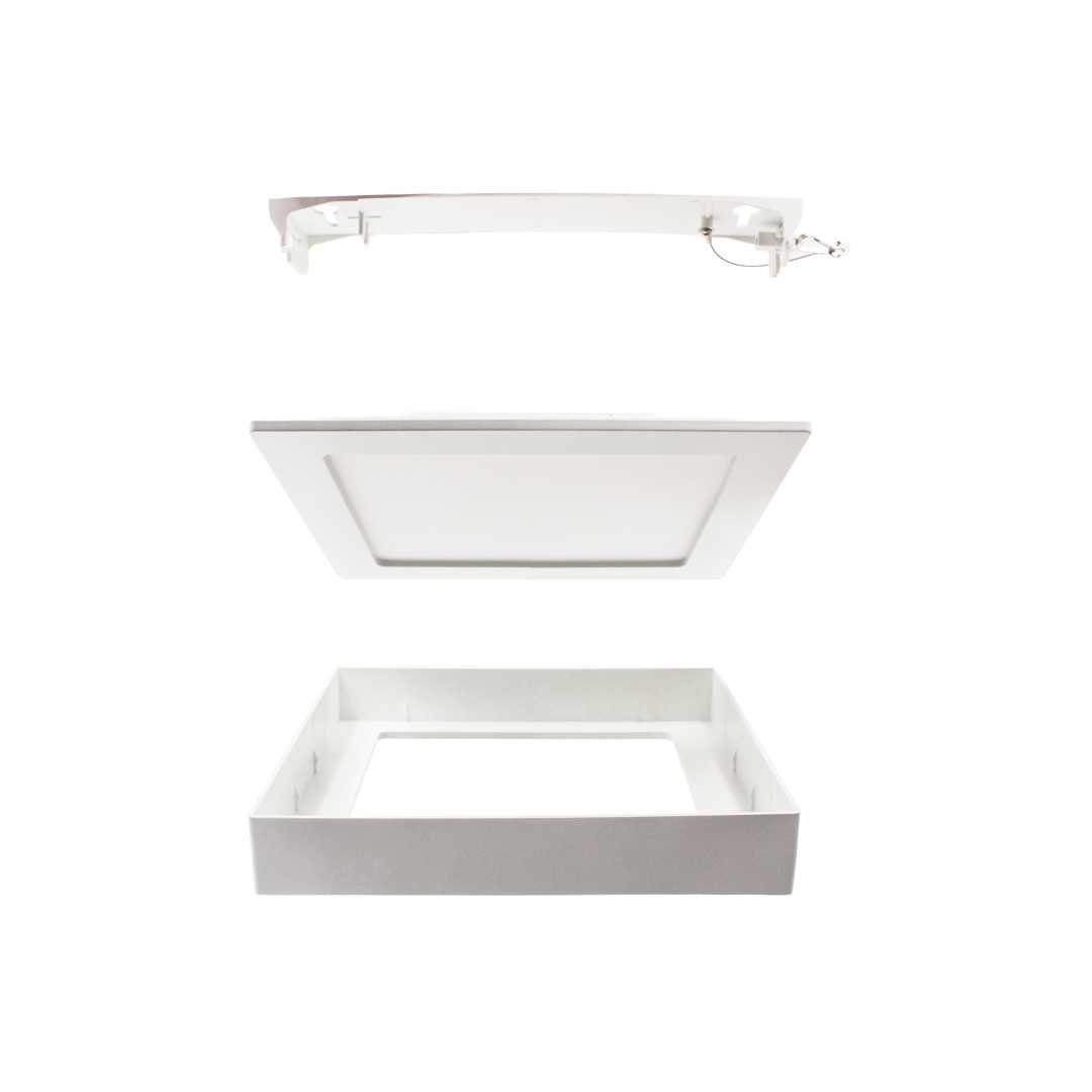 LUXULA Aufbauleuchte LED CCT Aufbauleuchte, 6W, 525 lm, 122x35mm, Lichtfarbe einstellbar, LED fest integriert, warmweiß, CCT, neutralweiß, kaltweiß