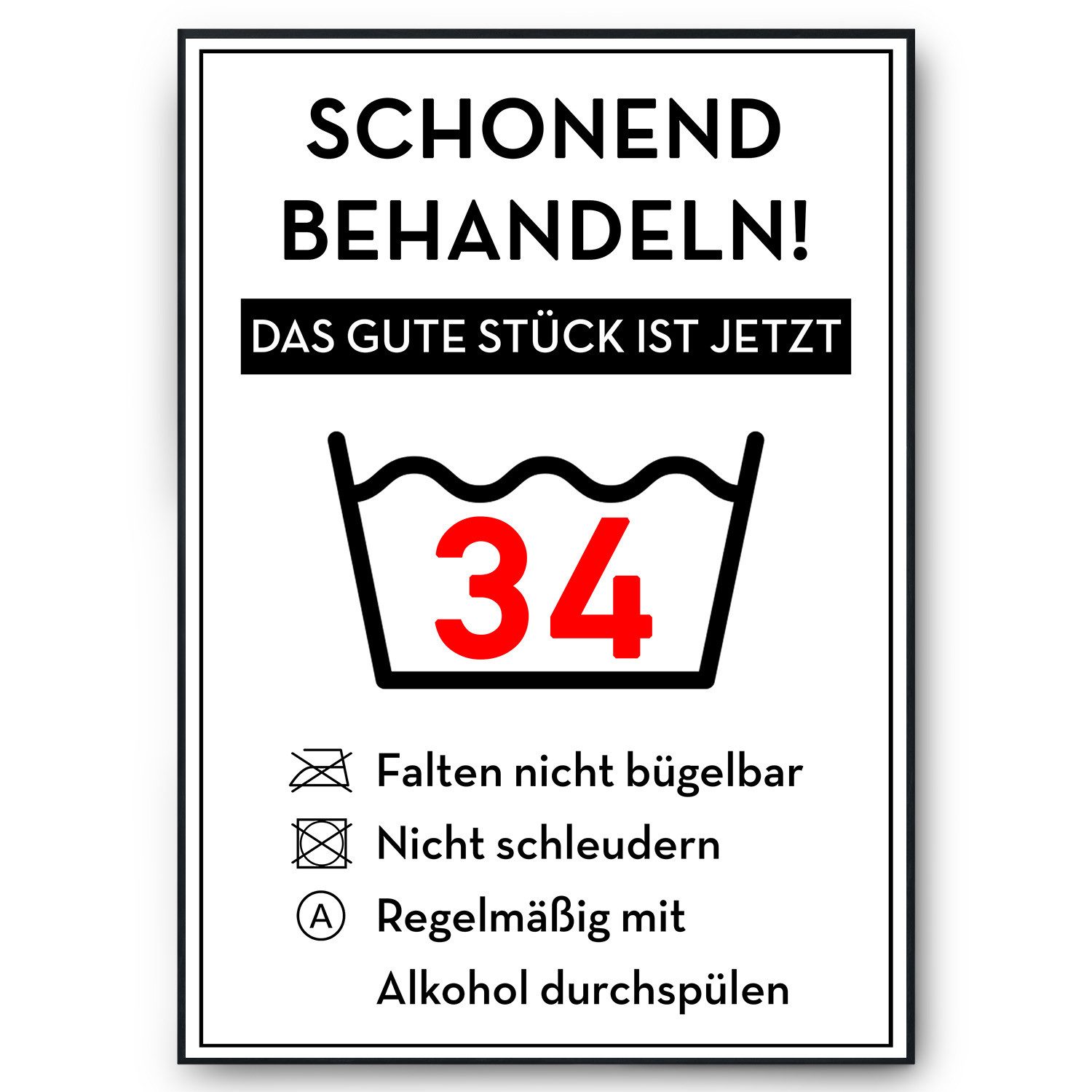 Tigerlino Poster Geburtstag Geschenk Urkunde Lustig günstig online kaufen