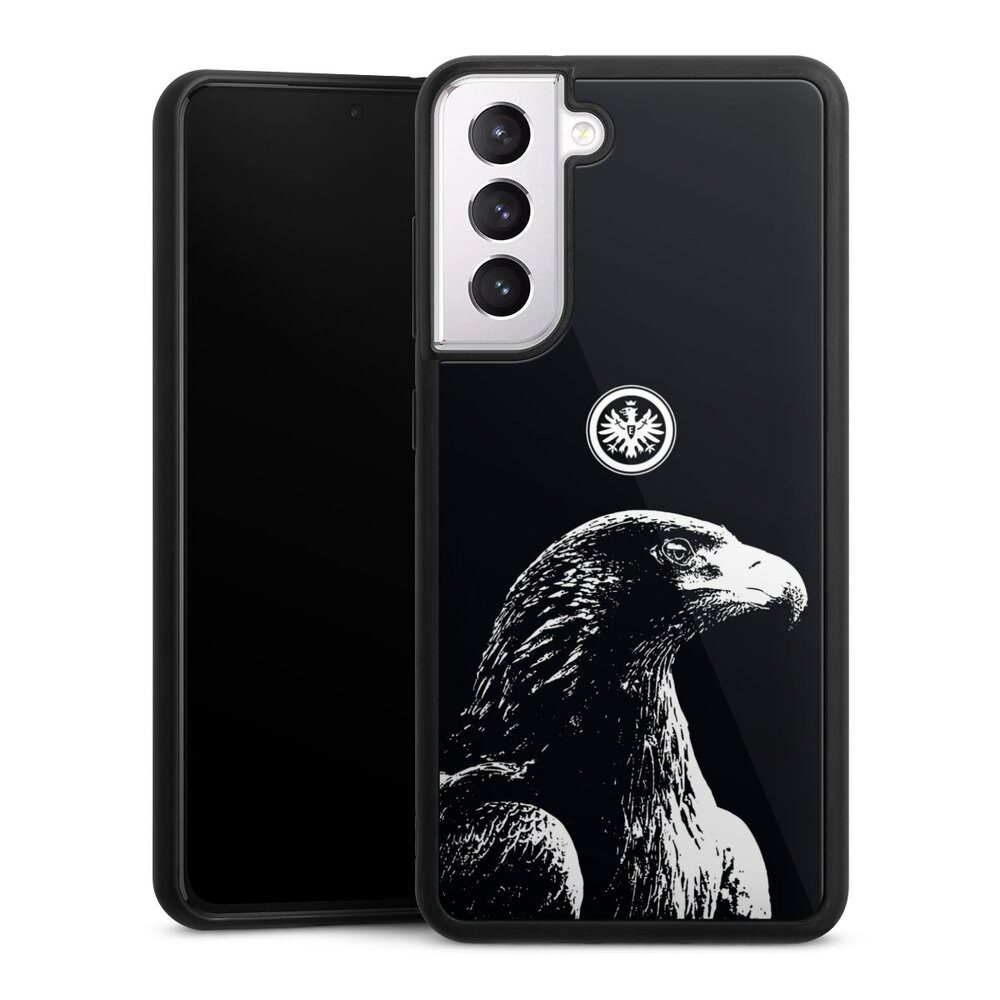 DeinDesign Handyhülle Eintracht Frankfurt Offizielles Lizenzprodukt Attila SGE Attila, Samsung Galaxy S21 FE 5G Gallery Case Glas Hülle